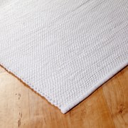 Fehér rongyszőnyeg 70x200 cm