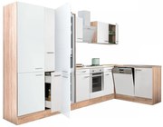 Yorki 370 sarok konyhabútor alsó sütős, alulfagyasztós hűtős kivitelben