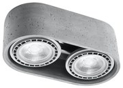 Mennyezeti lámpa BASIC AR111 2xGU10/40W/230V beton