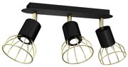 Spotlámpa DANTE 3xGU10/25W/230V fekete/arany