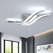 Led Mennyezeti Lámpa Függőlámpa Ezüst 6500K Modern Nappaliba