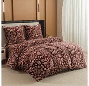 Mikroplüss ágyneműhuzat FOREST ANIMALS bordó Ágyneműhuzat mérete: 80 x 80 cm | 135 x 200 cm