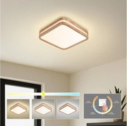 Brilagi -LED Mennyezeti lámpa MOLINA SQUARE LED/32W/230V 3000/4000/6000K tölgy 30x30 cm