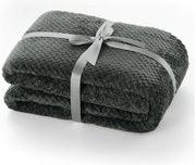 Henry sötétszürke mikroszálas takaró, 240 x 220 cm - DecoKing