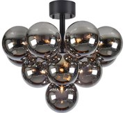 Markslöjd 108845 - Felületre szerelhető csillár MERLOT 13xG9/18W/230V átm. 56 cm fekete/füstszínű