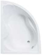 Favorit SIESTA L aszimmetrikus szaniter akril kád BALOS - 150 x 100 cm