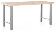 Állítható magasságú műhelyasztal Basic, 170 x 80 cm, szürke - ral 7038