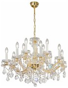 Kolarz 3149.88+4.3.KoT - MARIA LOUISE kristály csillár 12xE14/40W/230V 24K arany