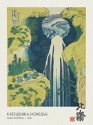 Reprodukció Amida Waterfall (1830), Katsushika Hokusai