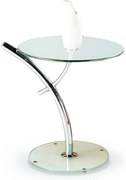 Iris dohányzóasztal, átlátszó / ezüst