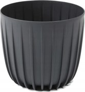 Virágtartó Fedő Alacsony Mira 15,6 CM Antracit Lamela