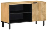 barna tömör mangófa TV-szekrény 80 x 31,5 x 46 cm