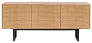 Camden Herringbone komód tölgy dekorral, 175 x 75 cm - Woodman