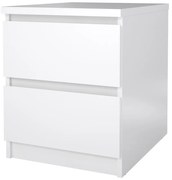 Simplicity III éjjeliszekrény, fehér fényes