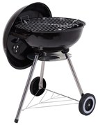 Hordozható faszenes grillsütő fekete