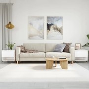 2 db fehér szerelt fa dohányzóasztal 50 x 46 x 50 cm