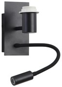 Brilagi - LED Rugalmas fali lámpa NUBILA 1xE27/25W/230V + LED/3W fekete