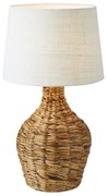 Markslöjd 108771 - Asztali lámpa PAGLIA 1xE27/40W/230V fehér/rattan