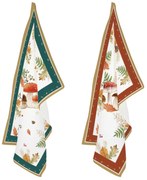 Őszi mintás pamut konyharuha 2 db szett Autumn Breeze