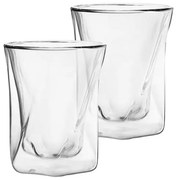 Boroszilikát design whiskys pohár készlet - 2 darabos - 300 ml