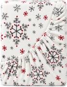 4Home Snowflakes mikroflanel lepedő, 180 x 200 cm