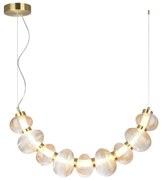 LED csillár kábelen BOLLA LED/36W/230V arany/füstös bézs