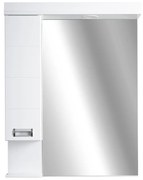 Viva SZQUARE 65 Tükrös fürdőszobai szekrény - BALOS szekrénnyel - 65 x 97 x 15 cm