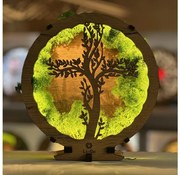 Li-Go 23622/DUB2 - LED fényerőszabályozható asztali dekoráció LED/12W/230V 20x22 cm tölgy