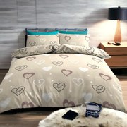 Pamut ágynemű Homa ROMEA CAPPUCCINO 7 részes 140X200 cm