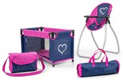 Gyermek szett játékbabáknak Elsa Prestige Milly Mally navy