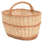 Fonott kosár fához fogantyúval 35x52 cm
