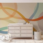 Fotótapéta - Szivárványos vonalak (147x102 cm)