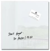 Mágneses üvegtábla, 30x30 cm, SIGEL Artverum® , fehér (SDGL158)