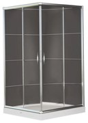 Vela Banyo TMP zuhanykabin - 90 SZÖGLETES - 5 mm víztiszta vízlepergető üveggel - 90 x 90 x 190 cm