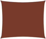 terrakotta téglalap alakú oxford-szövet napvitorla 3 x 4,5 m