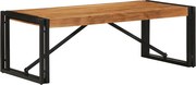 vidaXL tömör akácfa dohányzóasztal 100x50x35 cm