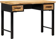vidaXL tömör mangófa íróasztal 110 x 50 x 76 cm
