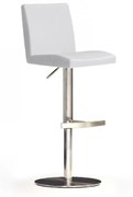 LOPES 1 INOX PVC Fehér Bárszék