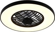 TRIO R64462102 LINKÖPING Ventilátoros lámpa Fekete LED IP20