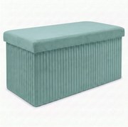 MALAGA összehajtható tárolós puff 76 cm ,menta
