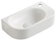 Mosdótál SAT Infinitio 40x21,5 cm fehér matt matt felülettel túlcsordulás nélkül SATINF4021WM