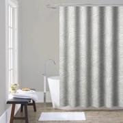 Zuhanyfüggöny - LEAVES - Impregnált textil - 180 x 200 cm