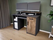 Quadro íróasztal (Antracit-Bolzánó) modern