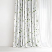 Goldea dekoratív drapéria - eukaliptusz levelek 140x150 cm