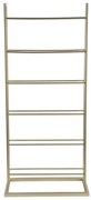 Aranyszínű fém bortartó polcos állvány, palackok száma 5 38x84,5x20 cm Single Floor – PT LIVING