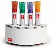 Mágneses tolltartó, 4db marker tárolására, NOBO (VN8500)