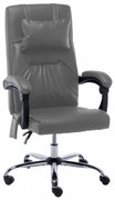 antracitszürke műbőr masszázsfunkciós irodaszék