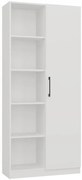 Aldabra RD-80 polcos szekrény, 80x182x30 cm, fehér