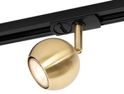 Modern 1 fázisú sínlámpa fekete arannyal - Gissi