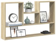 sonoma tölgy színű szerelt fa fali polc 99 x 15 x 60 cm